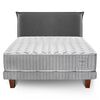 Cama Europea Cannon 2 Plazas Hybrid Cotton + Respaldo Lino Gris