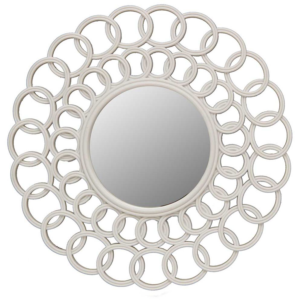Espejo Plástico Vgo Circular 35 cm Blanco