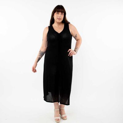 Vestido Maxi Sin Mangas Mujer Extralindas
