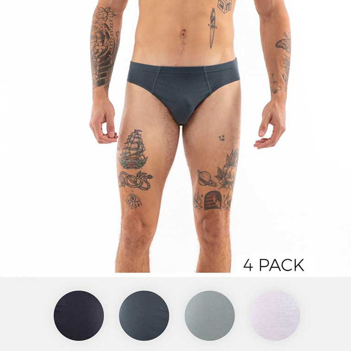 Pack 4 Slip Hombre Portman Club