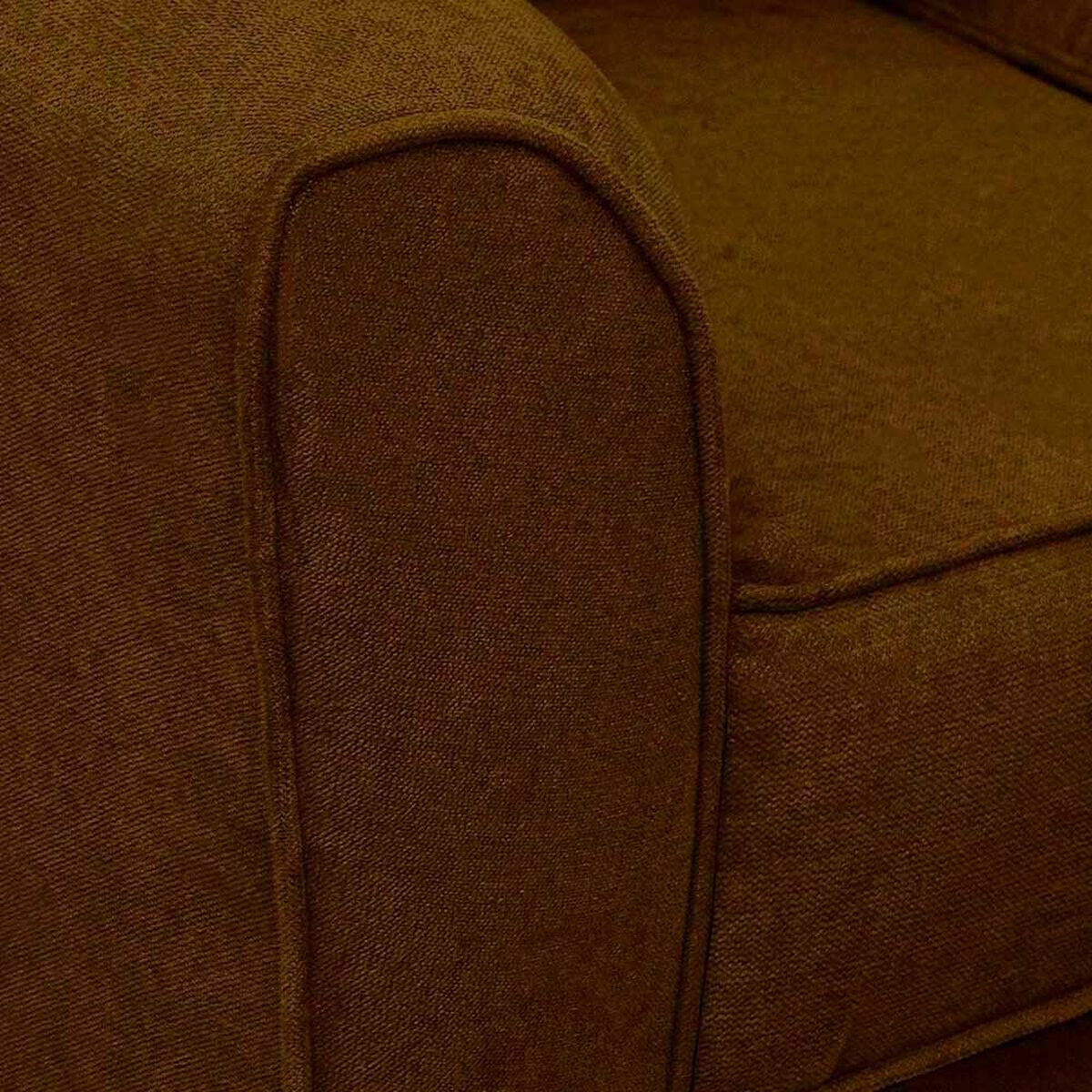 Sof&aacute; Elegant Detail Minesota 2 Cuerpos Tela Caf&eacute;