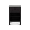Velador CIC Torino 1 Cajón Negro