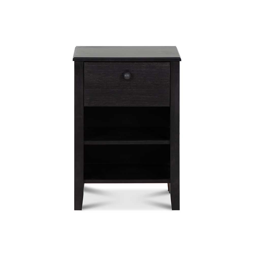 Velador CIC Torino 1 Cajón Negro