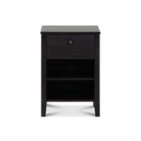 Velador CIC Torino 1 Cajón Negro