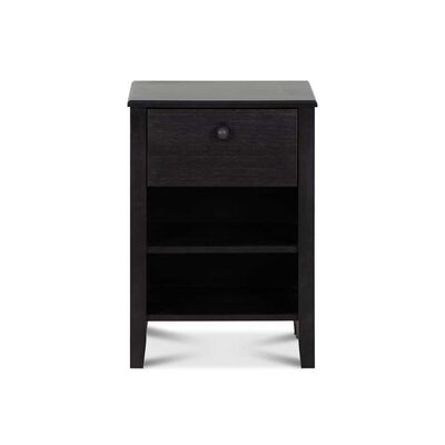 Velador CIC Torino 1 Cajón Negro