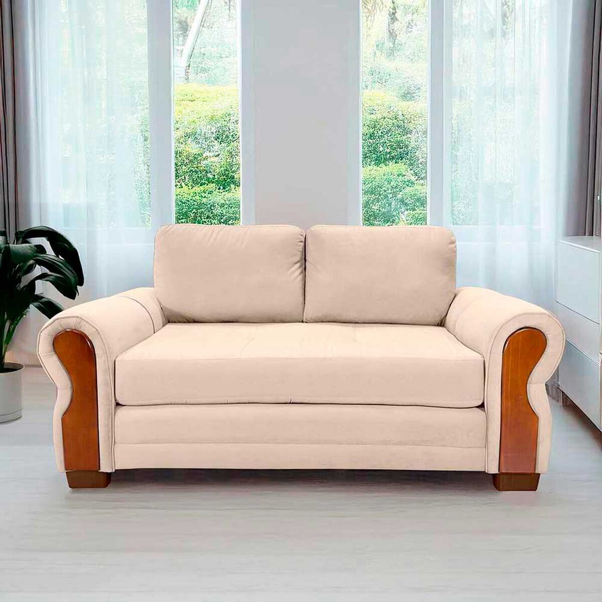 Sof&aacute; Living Factory Oregon 2 Cuerpos Beige