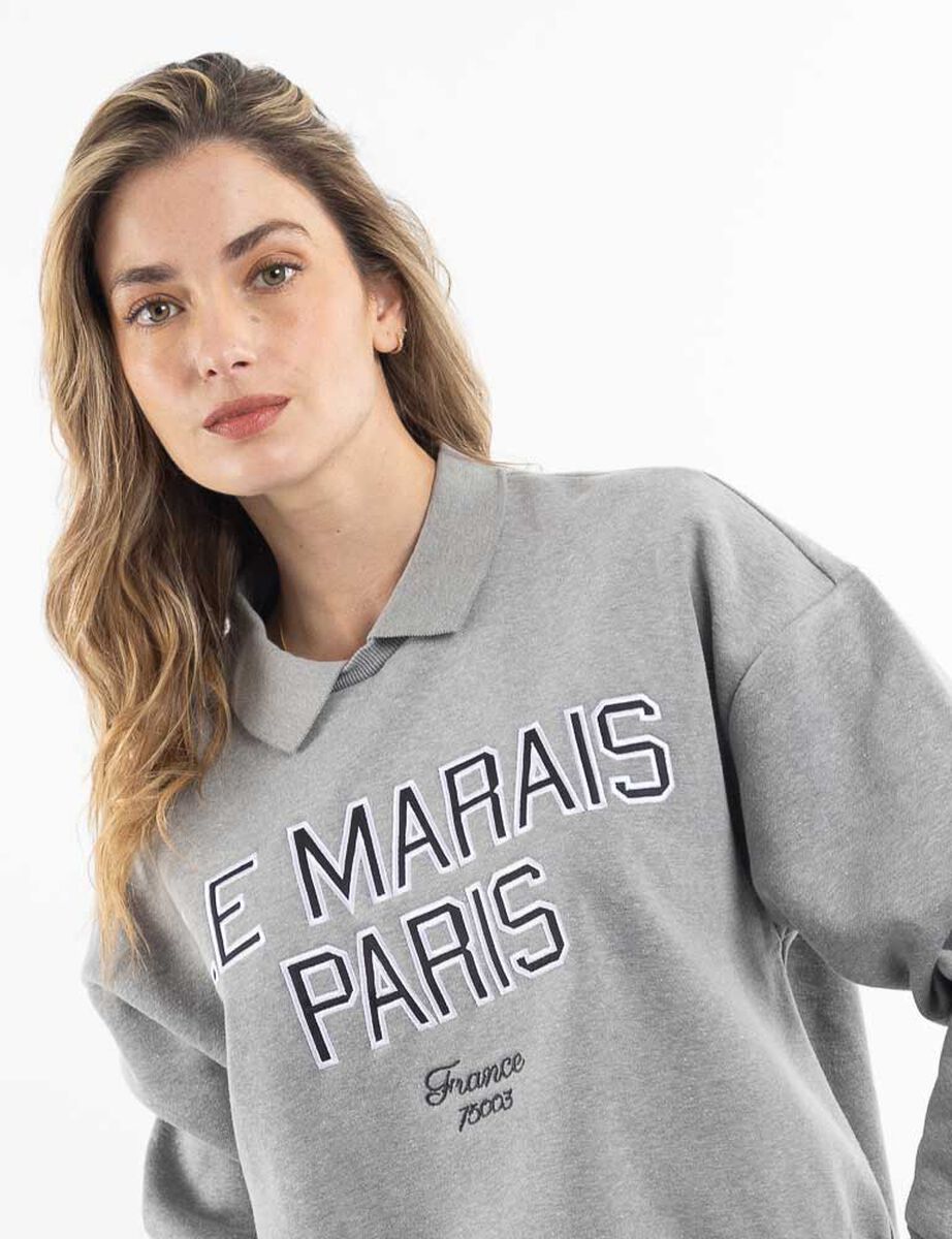 Poler&oacute;n Con Estampado Mujer Zibel