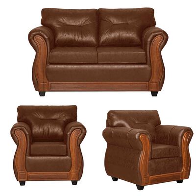 Imagen 1 del producto Juego de Living Black Factory Toronto 4 Cuerpos Terracota