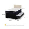 Cama Nido CIC 1,5 Plazas Premium + Respaldo Villarrica Alpino