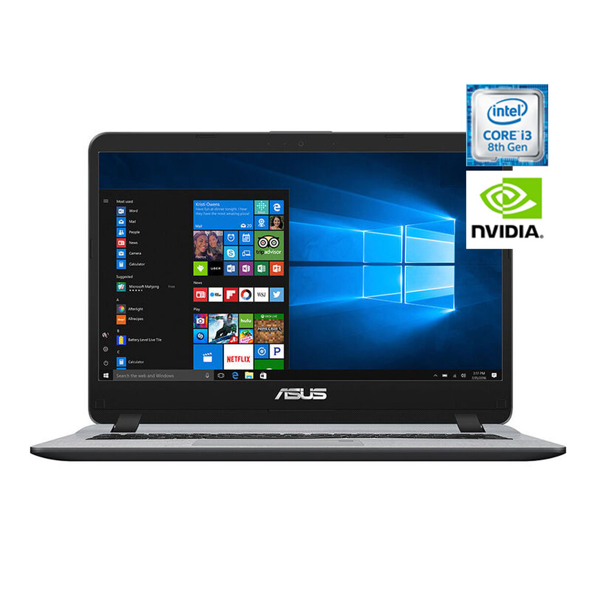 Notebook Asus X407UB-BV169T Core i3 4GB 1TB 14" NVIDIA MX110
