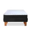 Cama Europea Latam Home 2 Plazas Zen Pro Negro