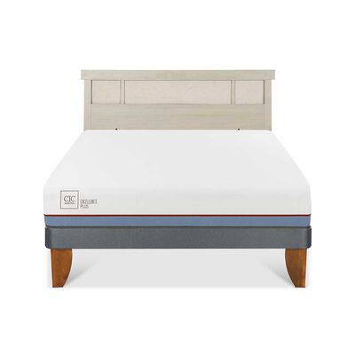 Imagen 1 del producto Cama Europea CIC 2 Plazas Excellence Plus + Respaldo Dublin Alpino