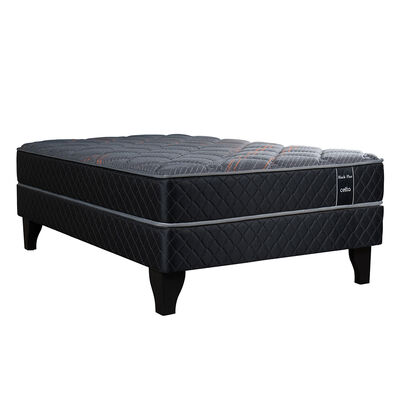 Cama Europea Celta 1,5 Plazas Black Plus