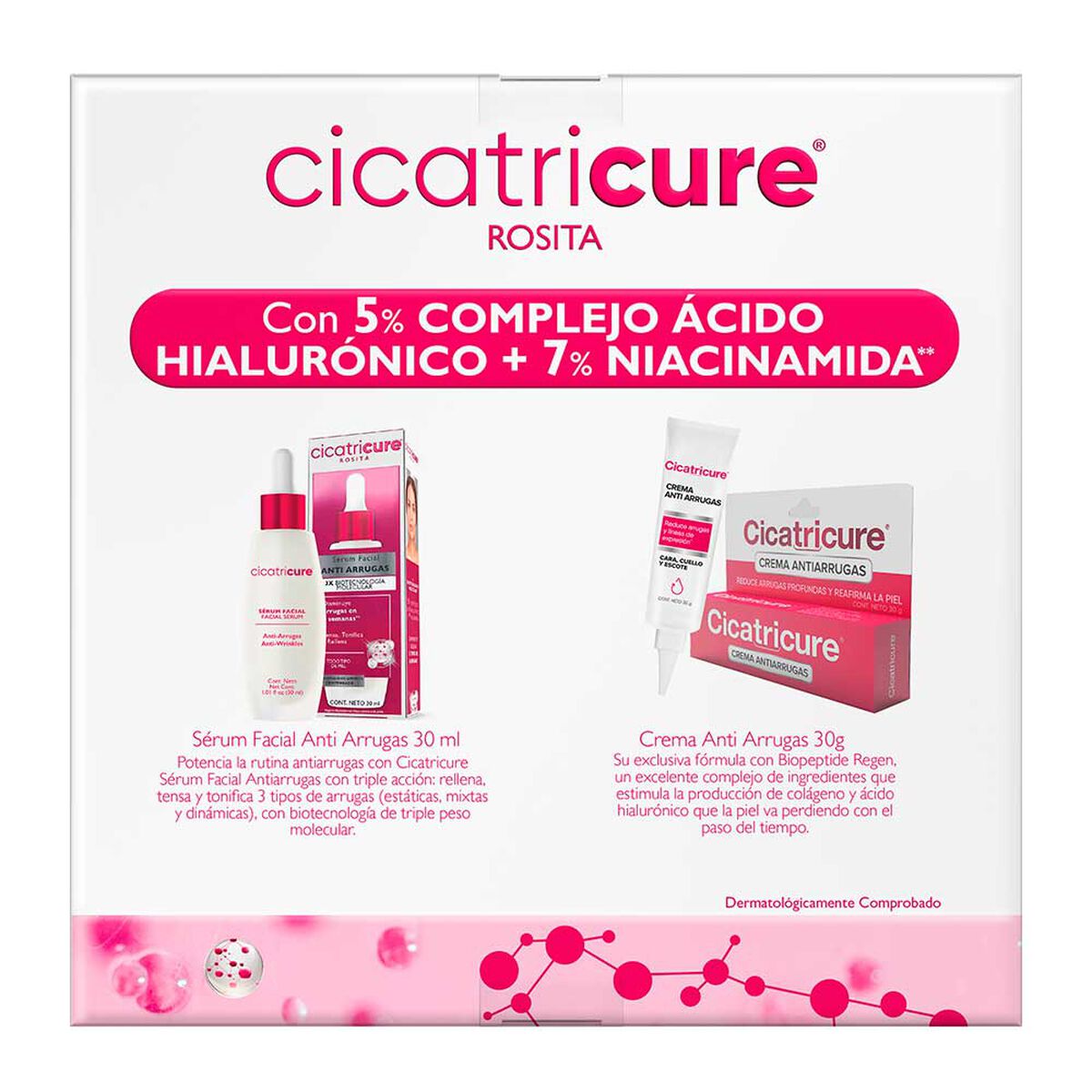 Pack Cicatricure Serum Antiarrugas 30Ml + Antiedad Crema 30G