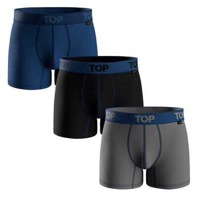 Imagen 1 del producto Pack 3 Bóxer Medio Algodón Hombre Top Color-6