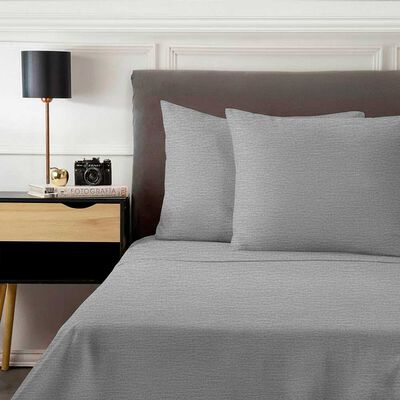 Imagen 1 del producto Juego de Sábanas Soft Touch Zibel 1.5 Plazas Gris, Verde