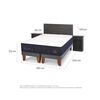 Cama Europea CIC Base Dividida King Súper Premium + Respaldo + 2 Veladores Villarrica