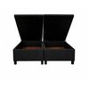 Base de Cama Ba&uacute;l Almore 2 Plazas Base Dividida Negro +  Respaldo