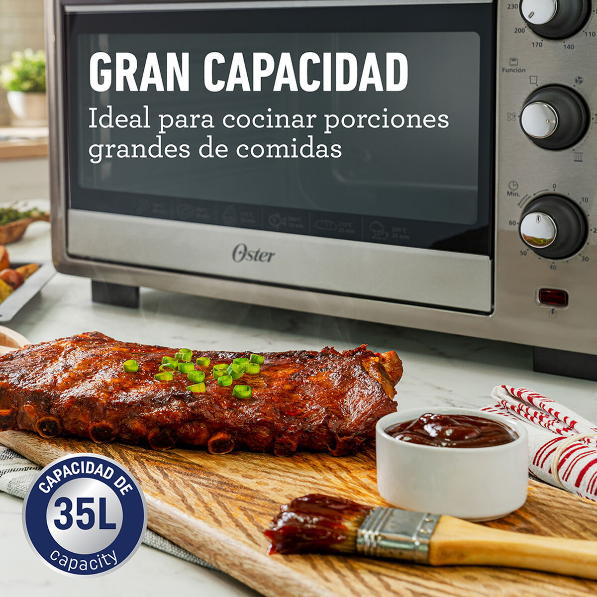 Horno con Freidora de Aire Oster TSSTTVLS35-052 35 lts.