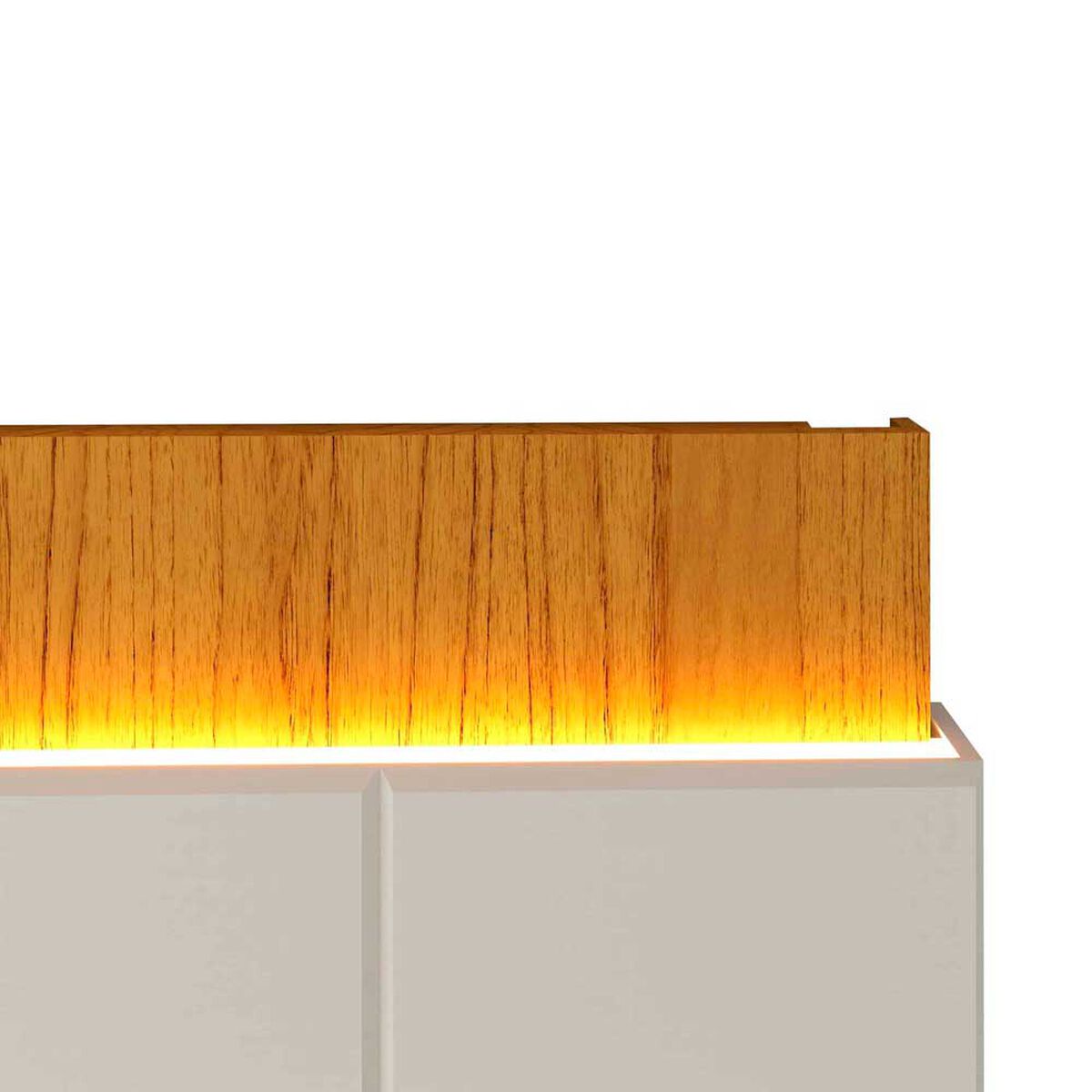 Rack + Panel Decocasa Magnfico hasta 85" Natural Off White