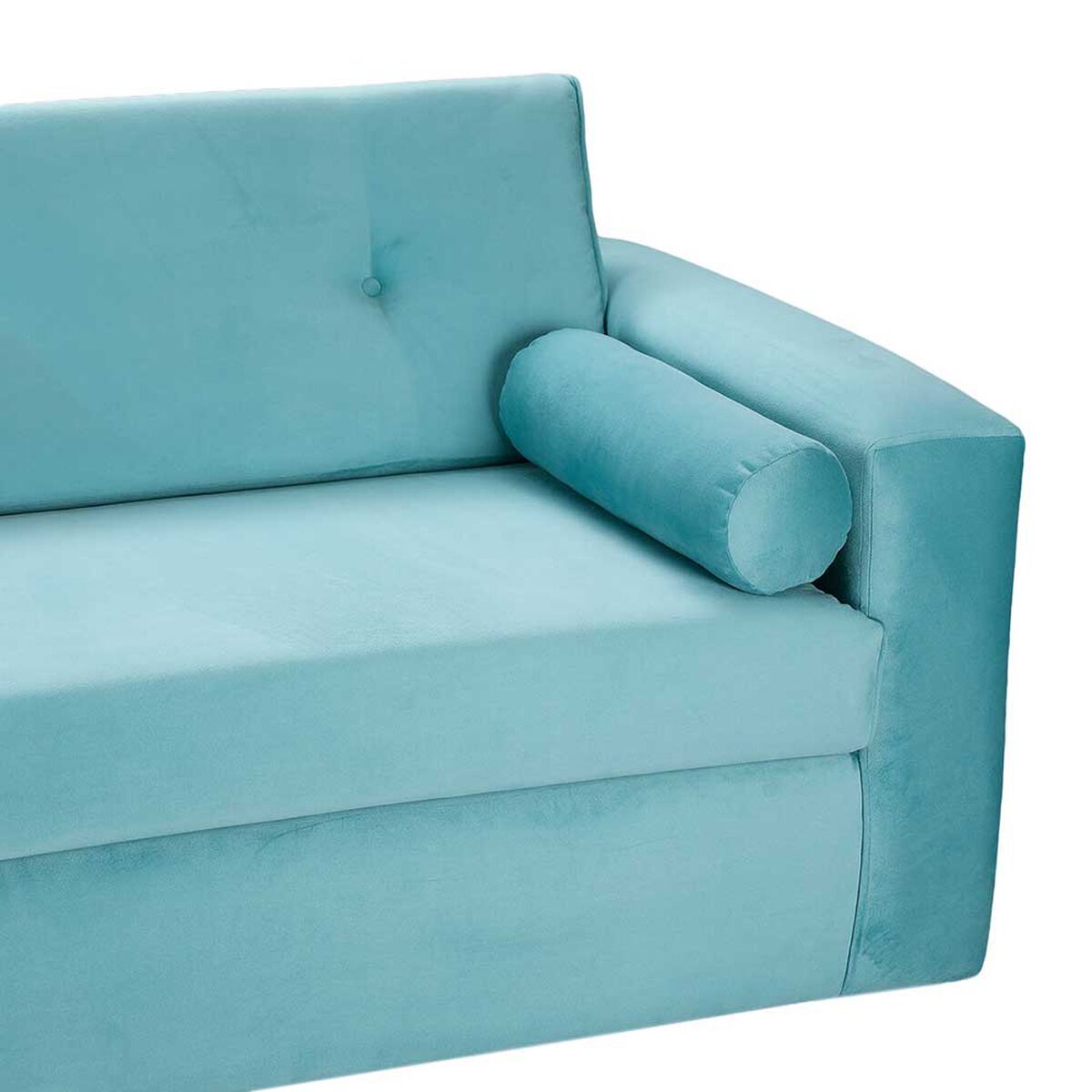 Sofá Bodevir Vivo Felpa 30 3 Cuerpos Turquesa 
