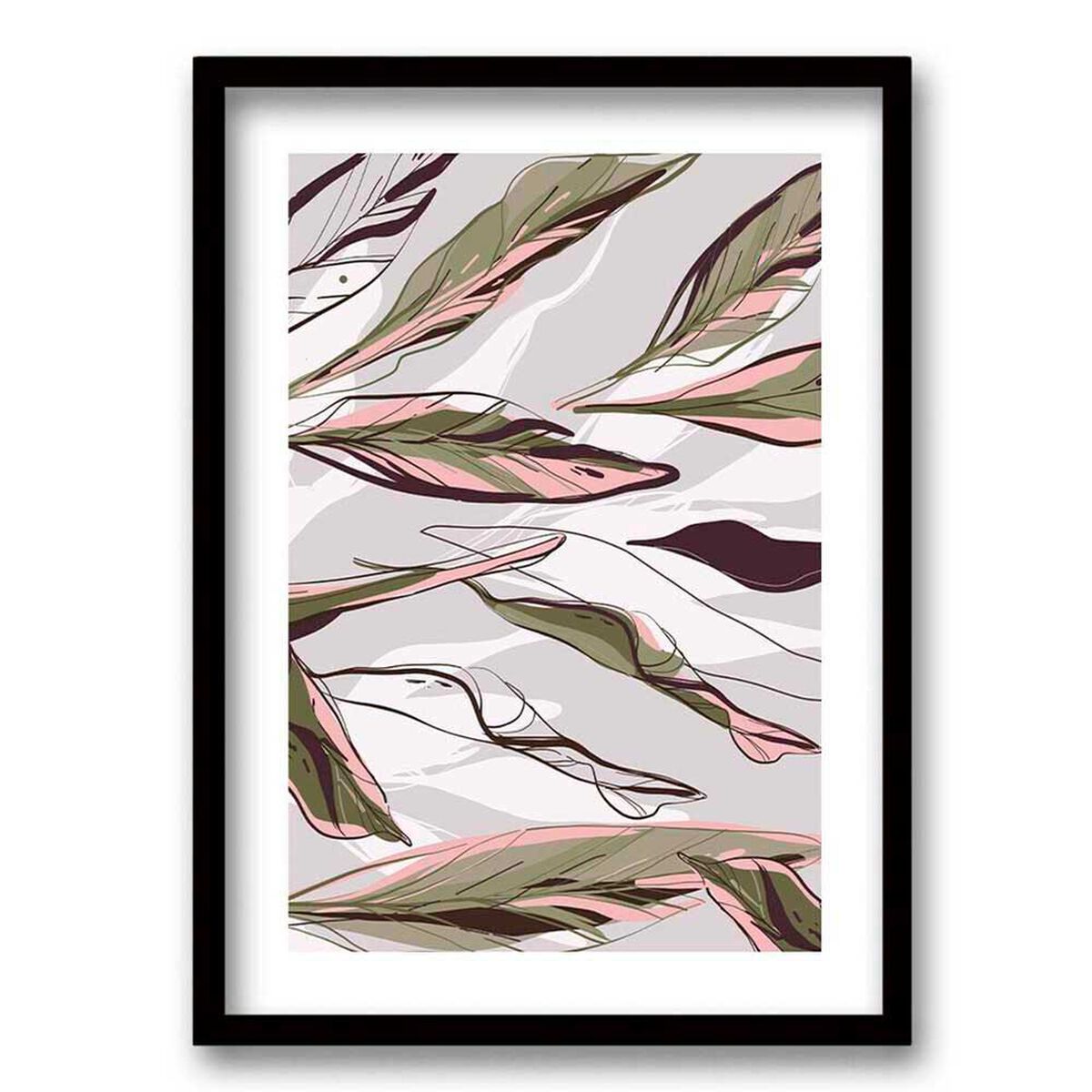 Cuadro Decorativo Retela Vegetal 70 x 50 cm