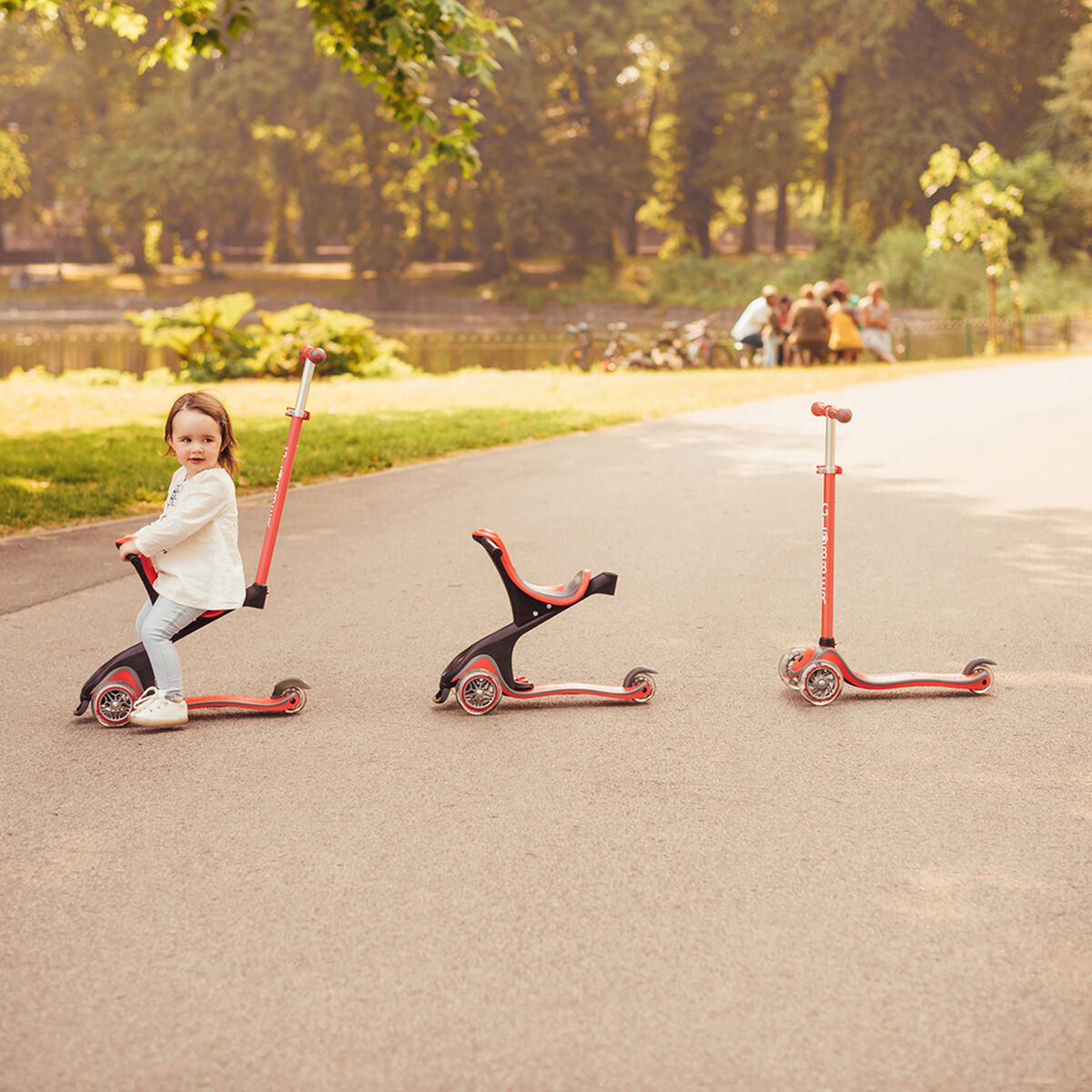 Scooter Go Up Sporty Plus Rosado Globber