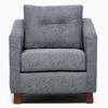Juego de Living Barra Design Elena Sofá 2 Cuerpos + Dos Sillones 1 Cuerpo Gris
