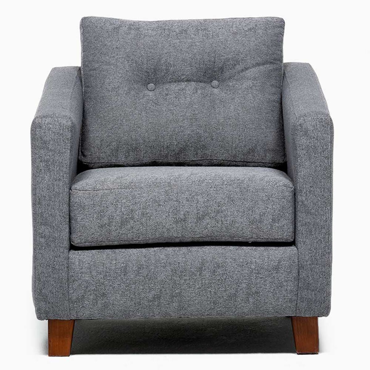 Juego de Living Barra Design Elena Sofá 2 Cuerpos + Dos Sillones 1 Cuerpo Gris