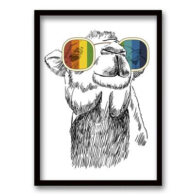 Cuadro Decorativo Retela Llama Flúor 70 x 50 cm