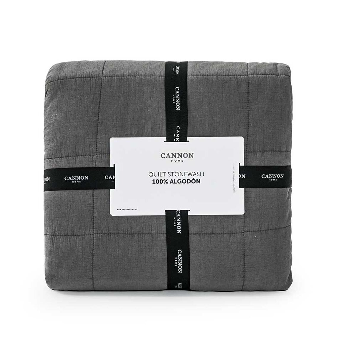 Quilt Cannon 2 Plazas Block Gris