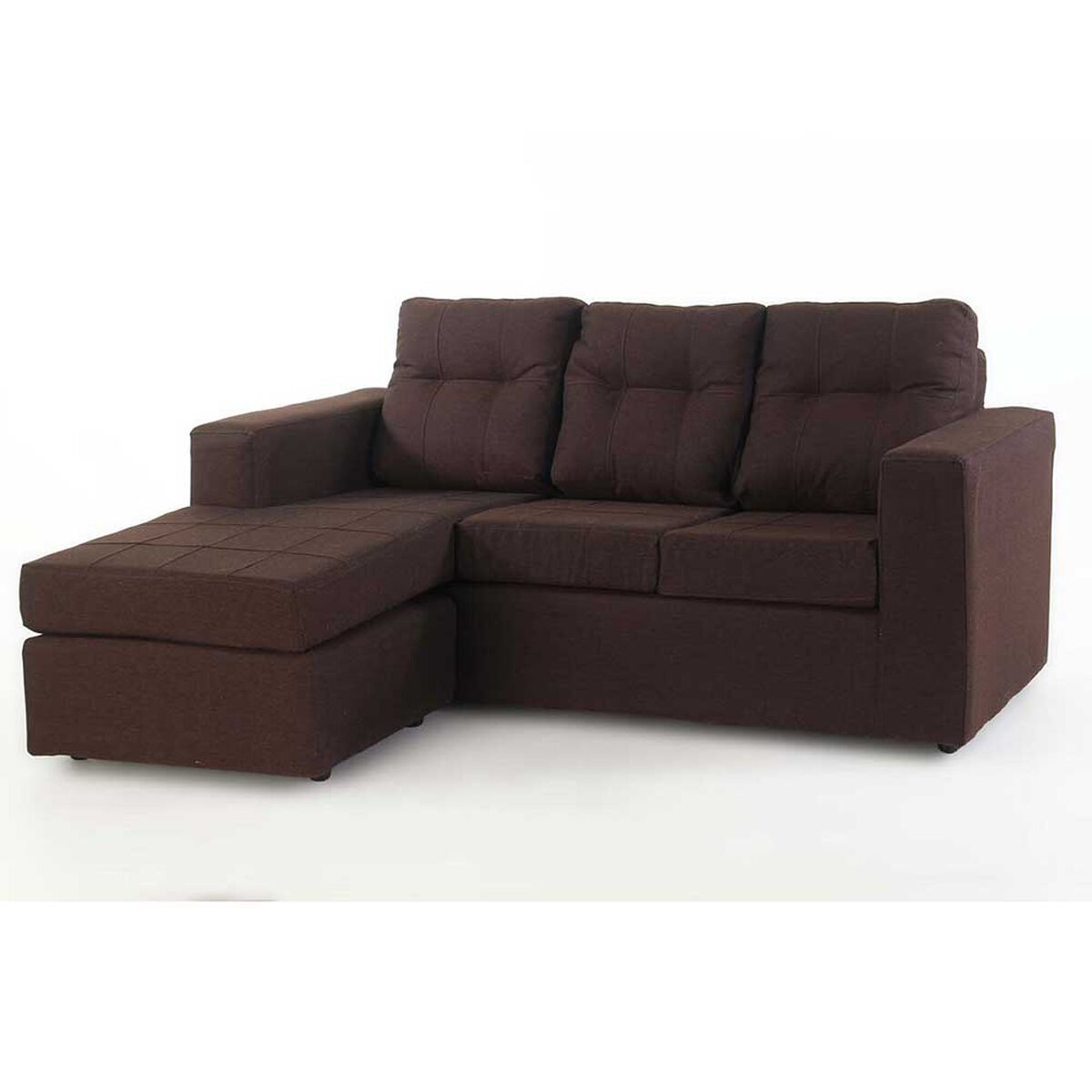 Sofá Modular Kea Rodas 3 Cuerpos Chocolate