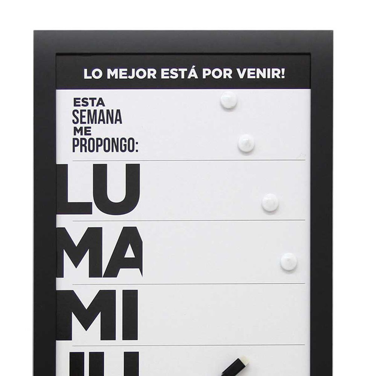 Pizarra Pl&aacute;stico Vgo Work 30 x 60 cm Negro