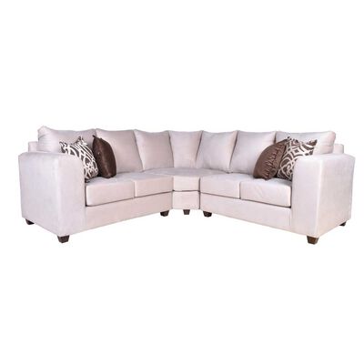 Sofá Seccional Jerk Home Kenia 5 Cuerpos Beige