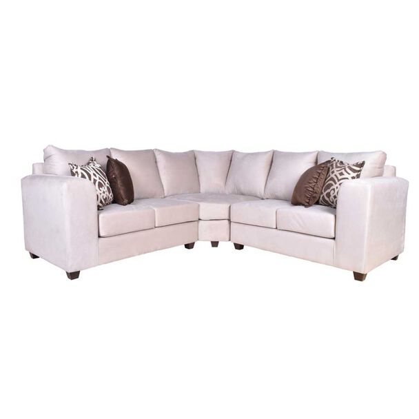 Sofá Seccional Jerk Home Kenia 5 Cuerpos Beige