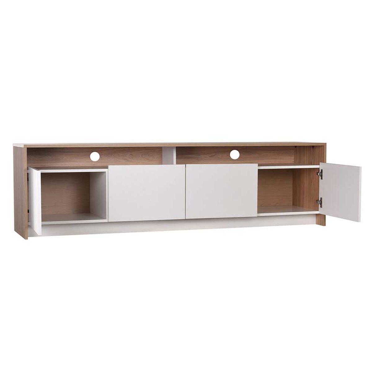 Rack TV CIC Colbun Olmo Blanco Hasta 70"