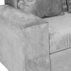 Juego de Living Innovamuebles Kahlo Sofá 3 Cuerpos + Dos Sillones 1 Cuerpo Gris