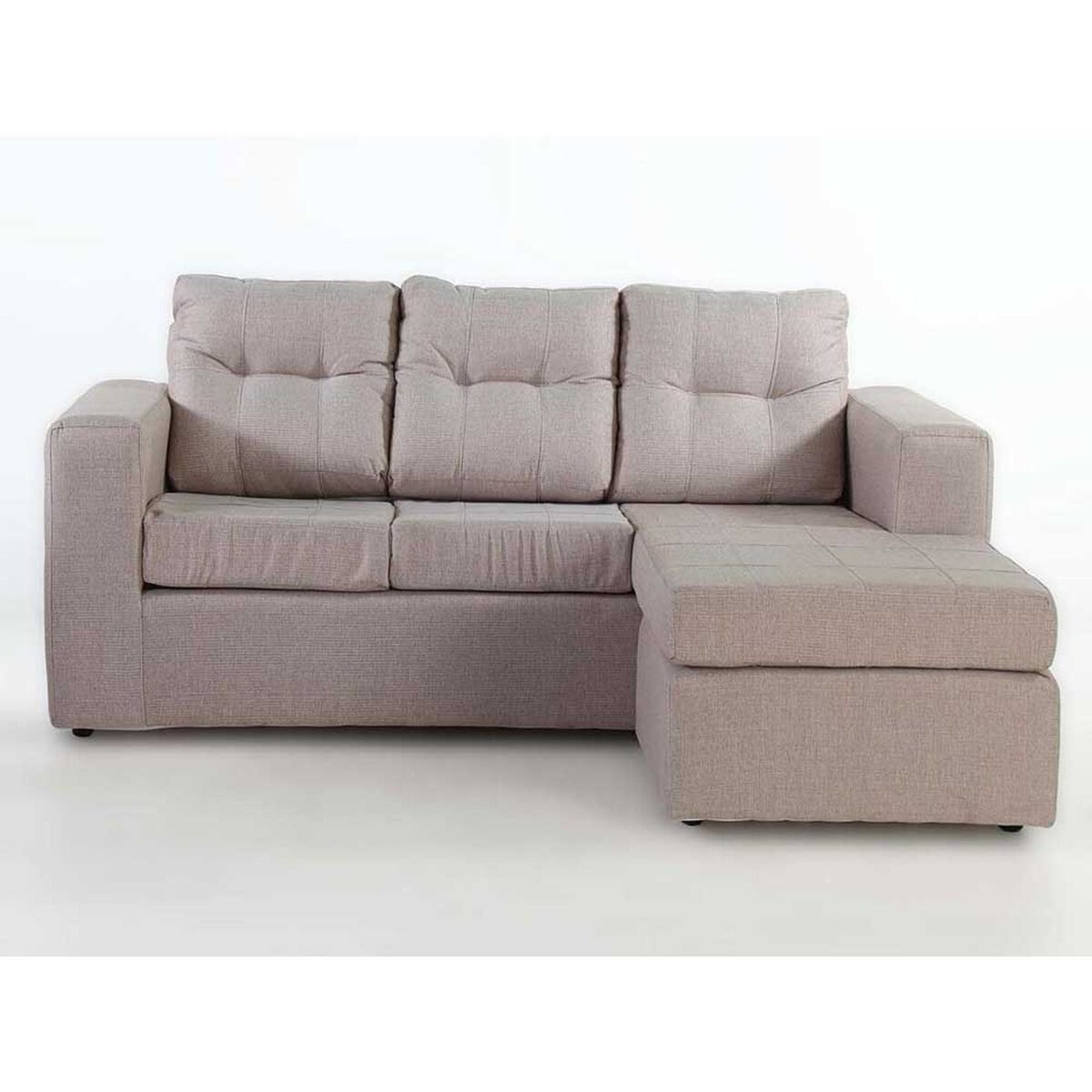 Sofá Modular Kea Rodas 3 Cuerpos Beige