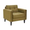 Sillón Bodevir Retro Felpa 1 Cuerpo Verde Musgo