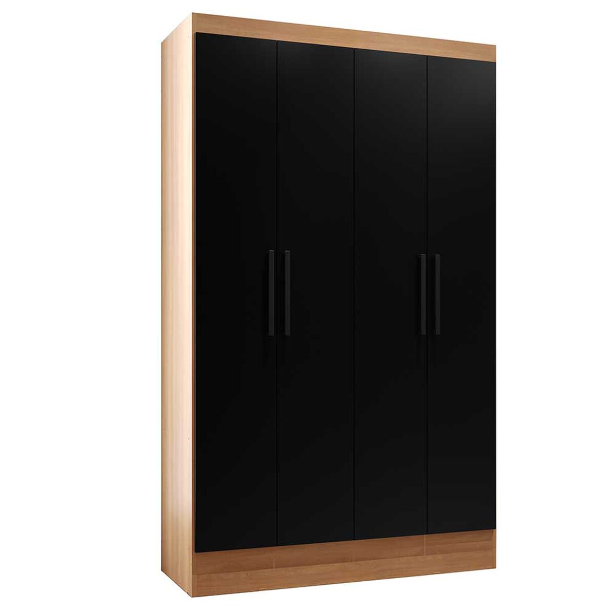 Clóset Roca Ámbar Canela Negro 4 Puertas