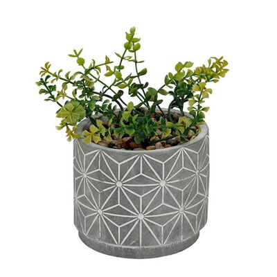 Planta Artificial Cemento Vgo  18 cm Gris