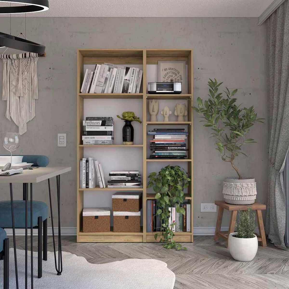 Estante 62 cm + Estante 45 cm TuHome Home Macadamia