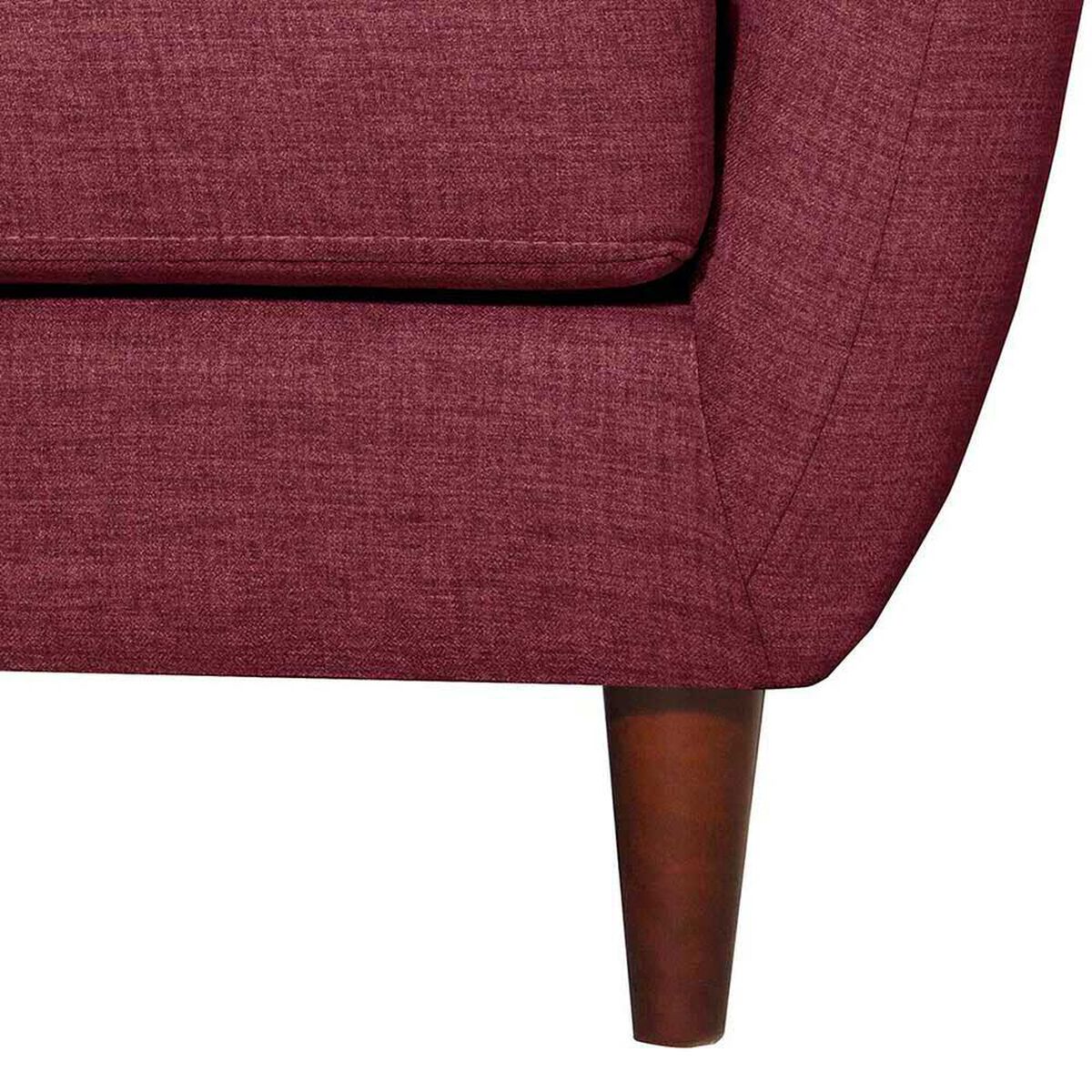 Sof&aacute; Black Factory Huevito 3 Cuerpos Burdeo