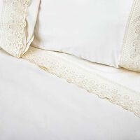 Juego de Sábanas Doral 2 Plazas Santorini Blanco