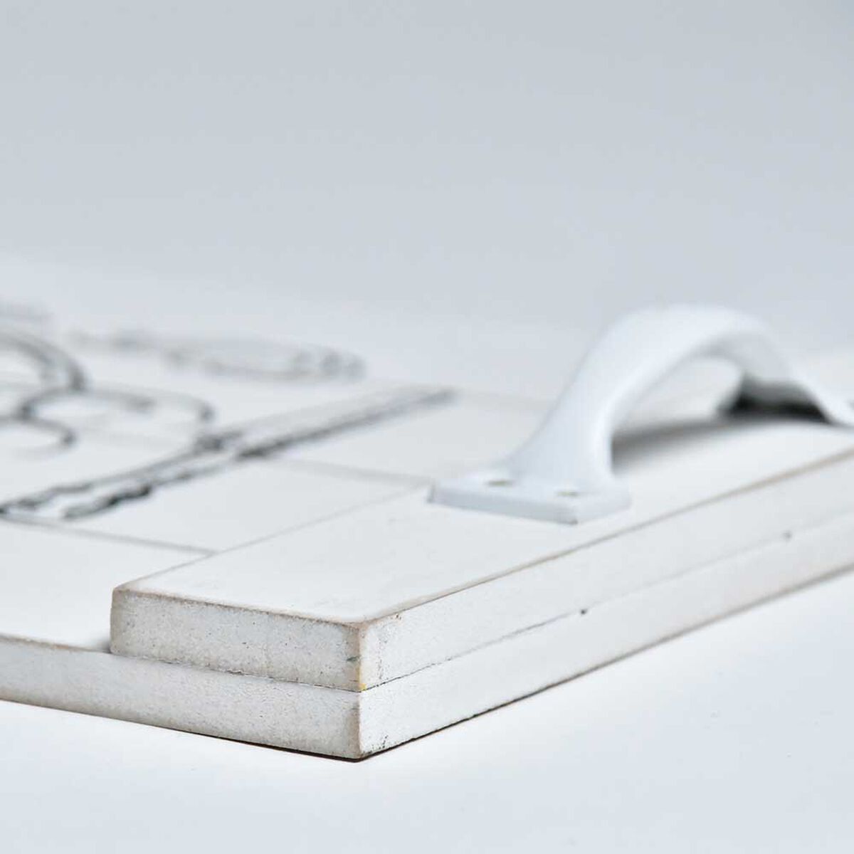 Bandeja Madera Vgo Rectangular 40 x 24 cm Blanco