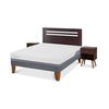 Cama Europea CIC 2 Plazas Excellence Plus New Munich + Respaldo + 2 Veladores New Munich
