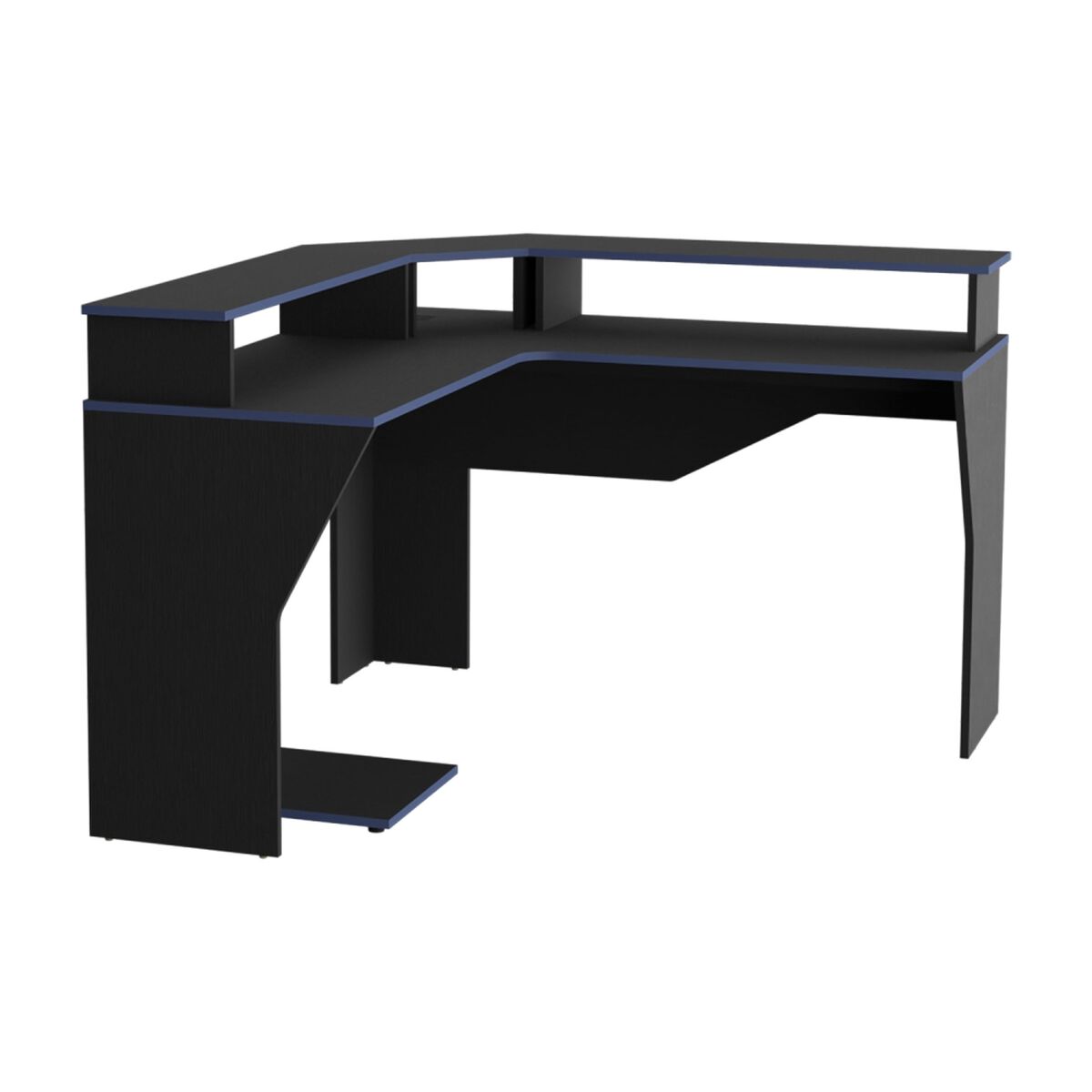 Escritorio Gamer TuHome Guma Wengue Y Azul