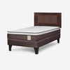Cama Europea Rosen 1 Plaza New Style 4 Plus + Respaldo Rachel