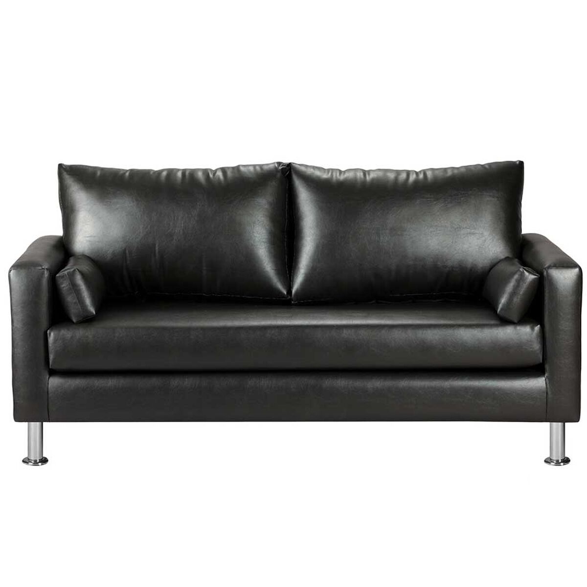 Sofá Bodevir Sky PU 12 3 Cuerpos Negro 