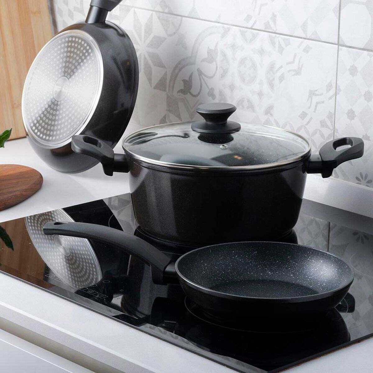 Bater&iacute;a de Aluminio Forjado Fantuzzi Vivant 4 Piezas